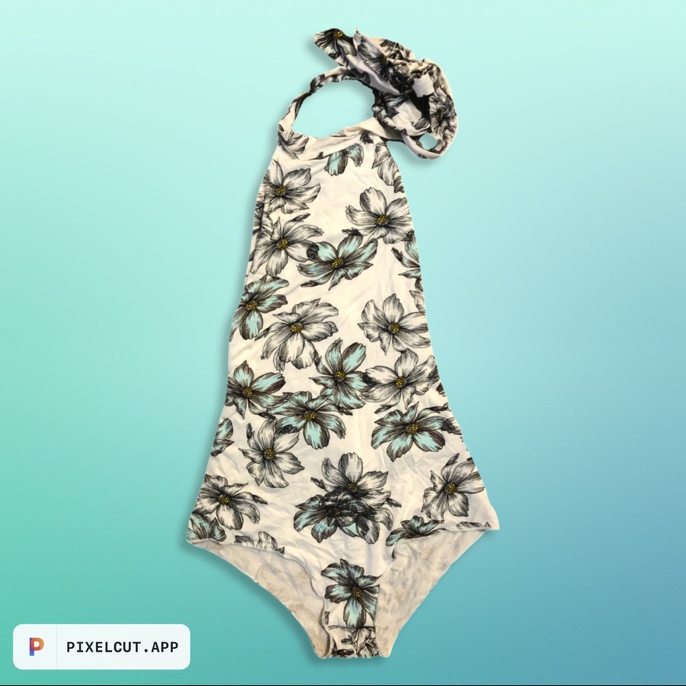 Floral Halter Bodysuit